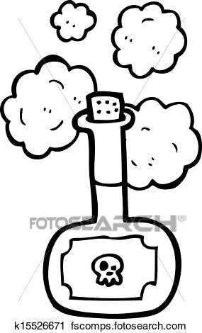 285x470 Clipart Of Deadly Poison Bottle Cartoon K15526671