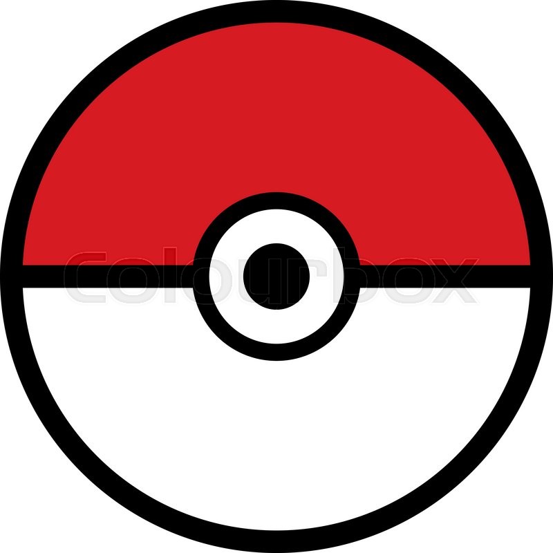 800x800 Pokeball Icon Vector Isolated. Illustration Eps 10 Stock Vector