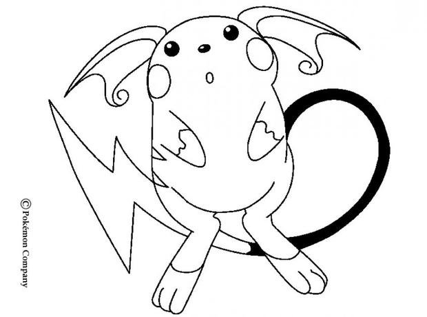 620x460 Raichu Pokemon Coloring Page Projects For The Littles