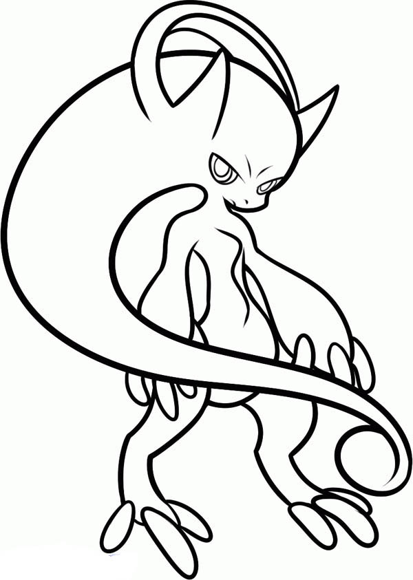 600x843 Pokemon Mew Coloring Pages