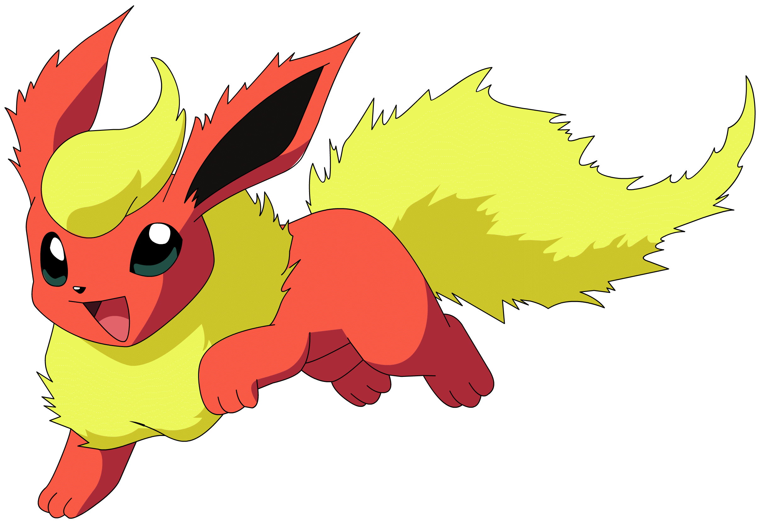 2433x1683 Flareon Pokemon Transparent Png