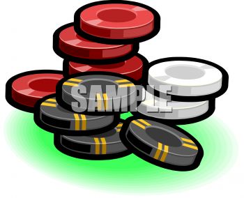 350x284 Poker Chips Clip Art