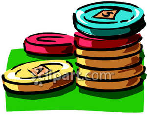 300x234 Of Different Denominations Poker Chips Royalty Free Clipart Picture