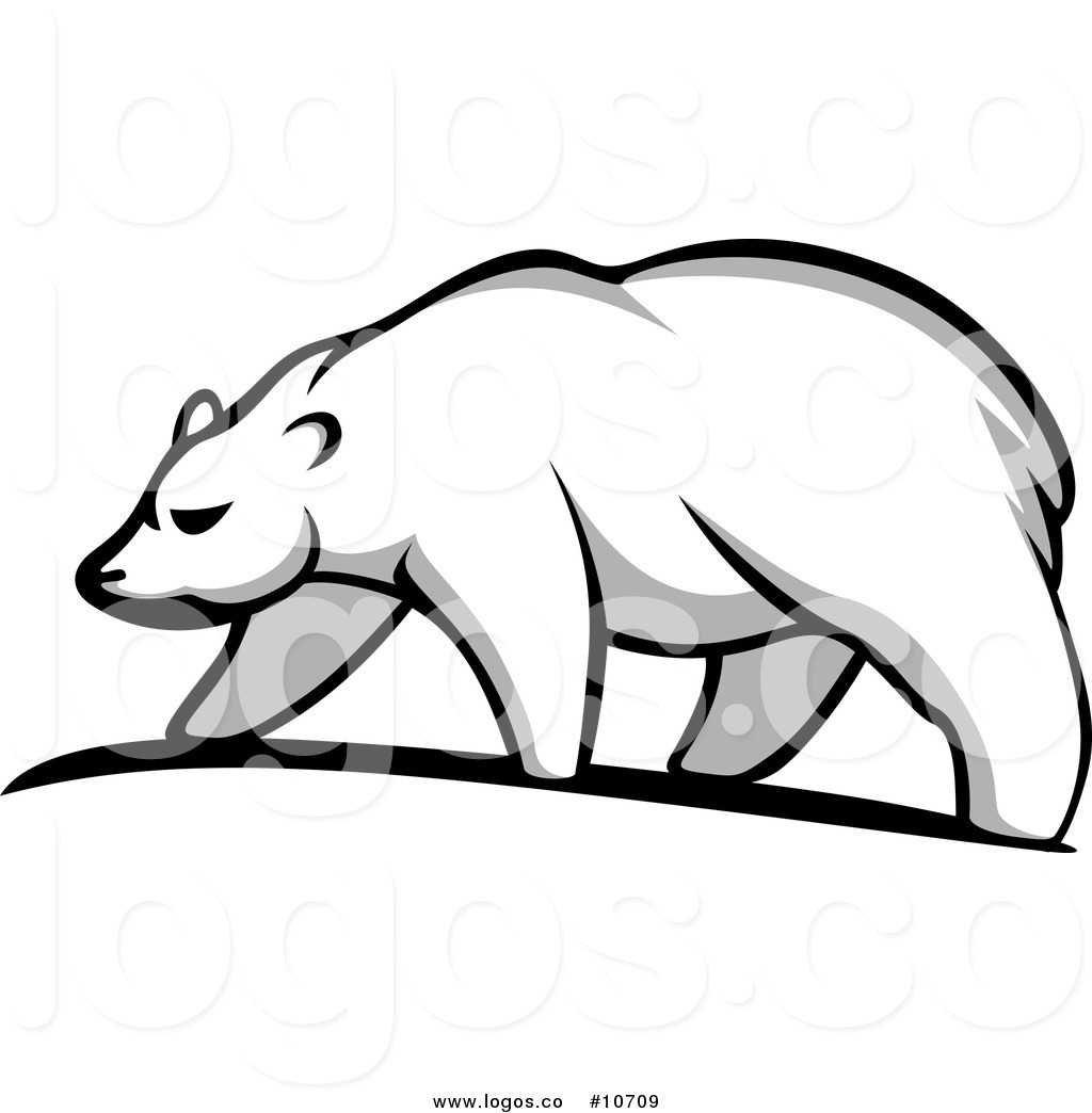 1024x1044 Royalty Free Clip Art Vector Walking Polar Bear Logo By Vector