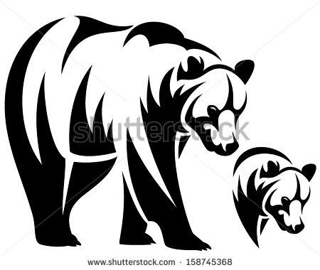 Polar Bear Clipart Black And White