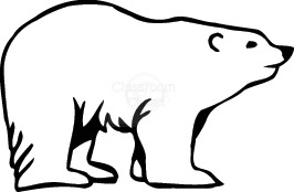 266x174 Polar Bear In The Snow Clip Art
