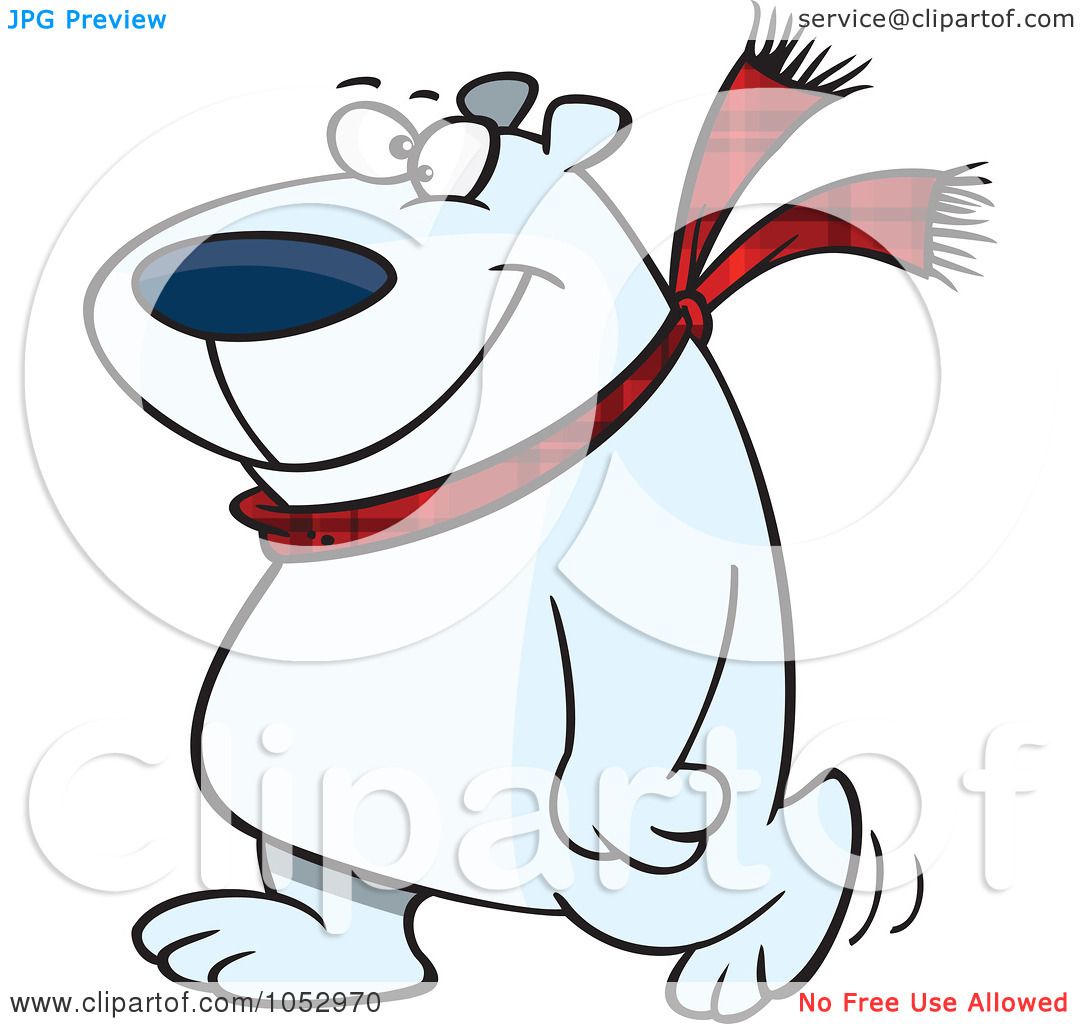 1080x1024 Royalty Free Vector Clip Art Illustration Of A Cartoon Happy Polar