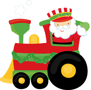 320x314 Christmas Santa Train Clip Art Clip Art