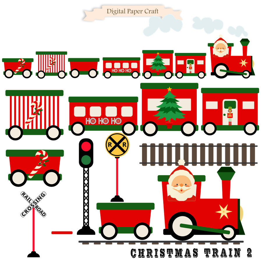 900x900 Train Clipart Santas