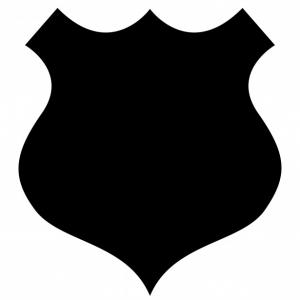 300x300 Star Police Badge Clipart