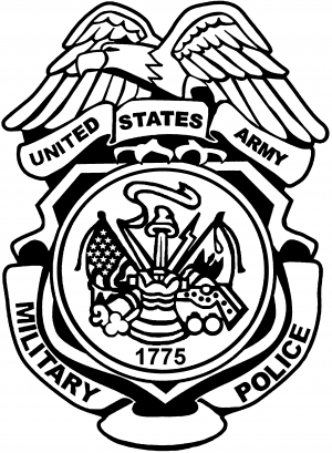 300x409 Military Police Badge United States Army Car Or Truck Window Decal