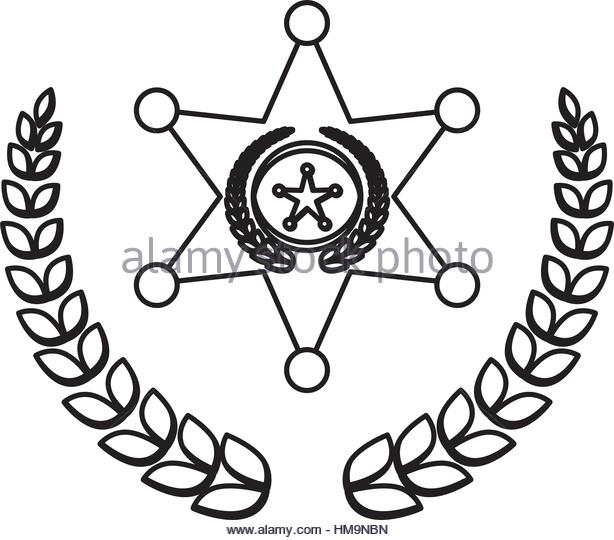 614x540 Police Badge Icon Image Black Stock Photos Amp Police Badge Icon