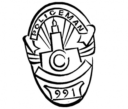 410x350 Police Badge Clipart Free