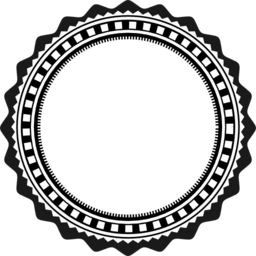 256x256 Police Badge Outline Clipart 3