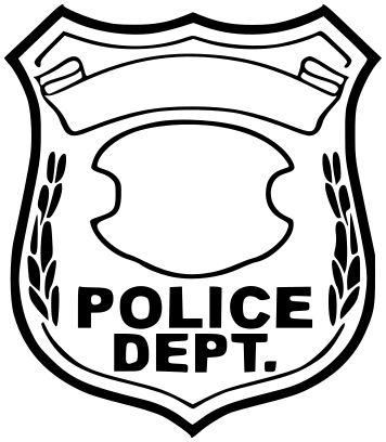 356x408 Police Badge Blank