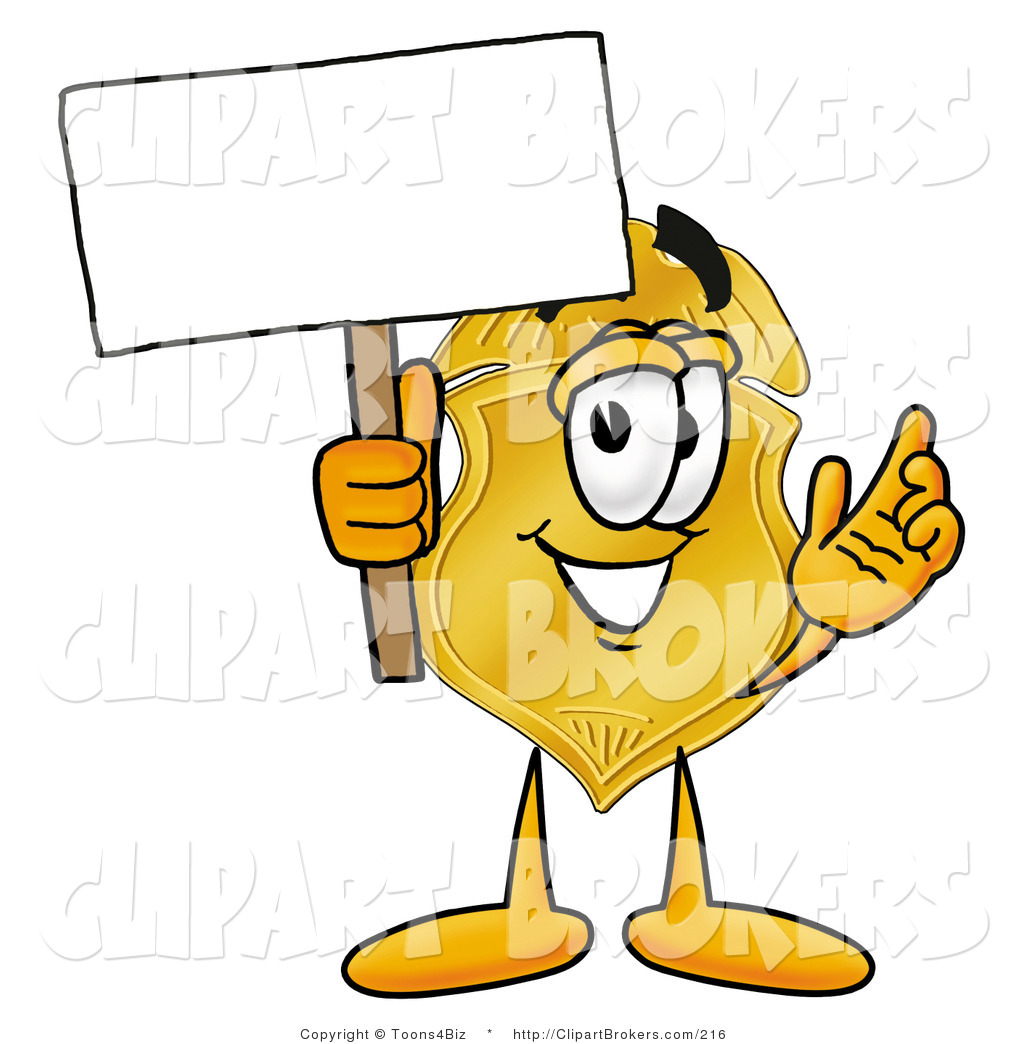 1024x1044 Clip Art Cartoon Of A Police Badge Mascot Cartoon Character
