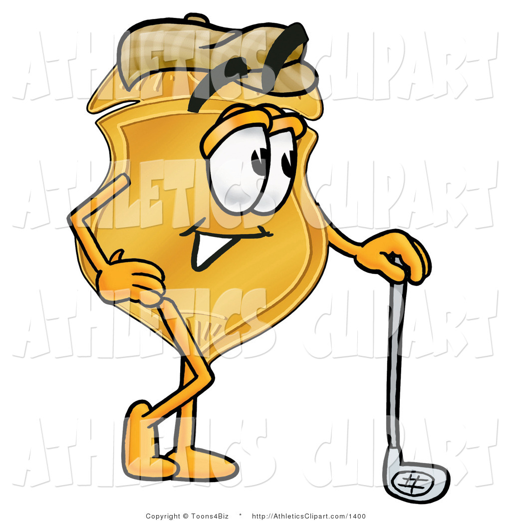 1024x1044 Cliprt Of Police Badge Mascot Cartoon Character Leaning On