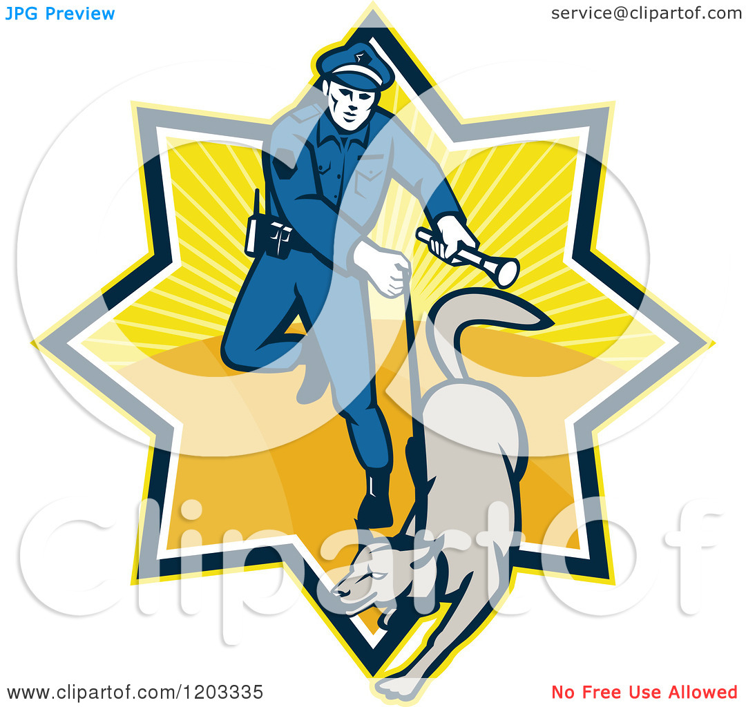 1080x1024 Dog Police Badge Clipart