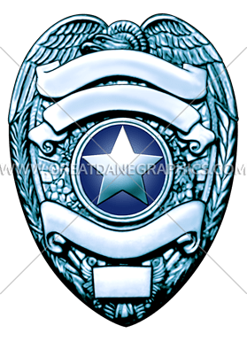 279x385 Support Police Badge Production Ready Artwork For T Shirt Printing