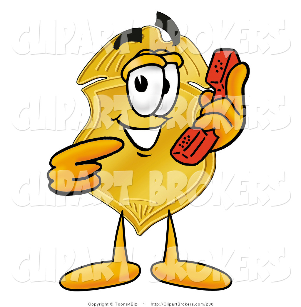 1024x1044 Clip Art Cartoon Of A Police Badge Mascot Cartoon Character