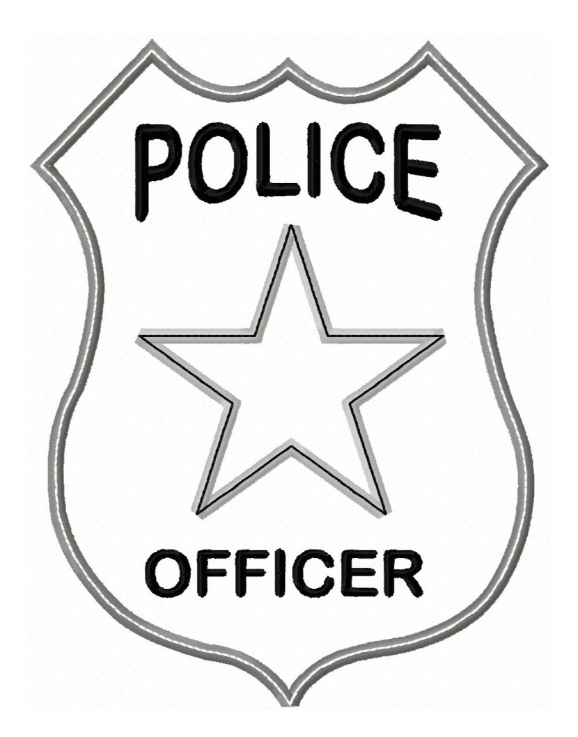 830x1059 Police Badges Clipart