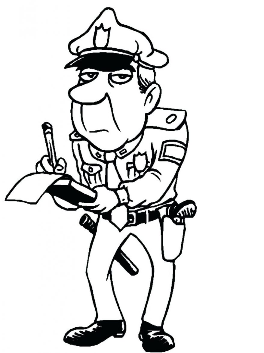 878x1172 Police Badge Coloring Page 31 Captivating Officer Thank You Pages