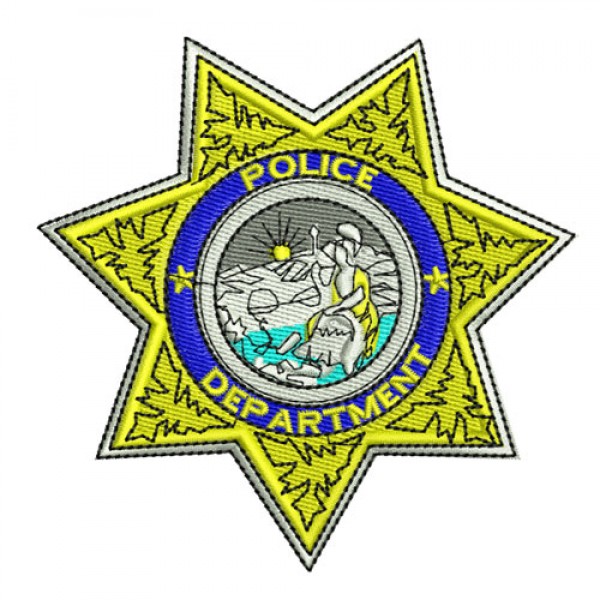 600x600 Star Police Badge Clipart