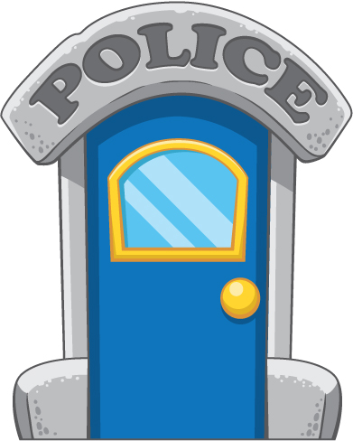 391x488 Door Clipart Police Station