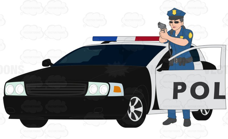 800x490 Female Police Officer Standing Outside The Door Of A Police Car