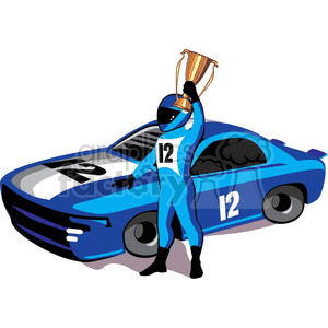 300x300 Royalty Free Nascar 007 370046 Clip Art Images, Illustrations