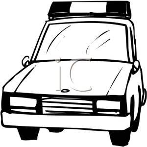 300x300 Police Car Clipart Black And White