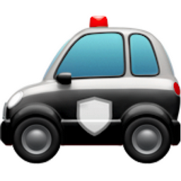 256x256 Police Car Emoji U 1f693