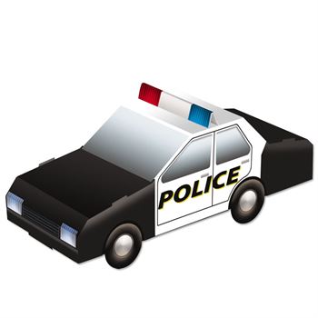 350x350 Pop Out Paper Police Car Positive Promotions