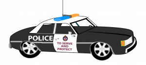 300x134 Nice Looking Police Car Clip Art At Vector Clipartix