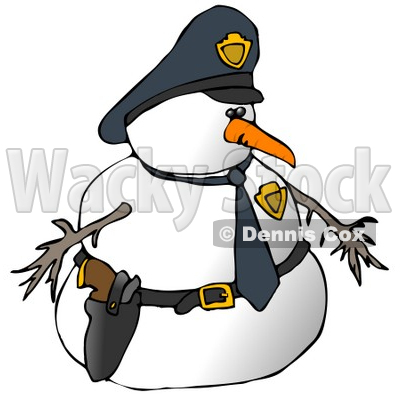 400x400 Snowman Clipart Police