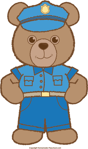 354x599 Bear Clipart Police