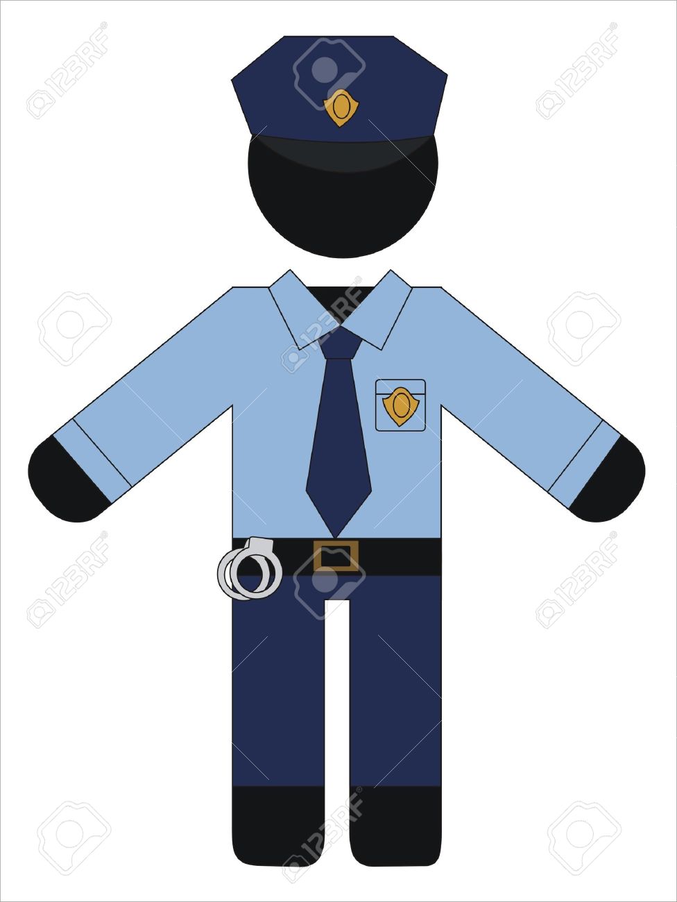 976x1300 Costume Clipart Police Uniform