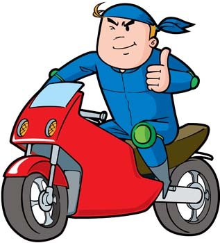 317x350 Motorcycle Clip Art Vector Graphics