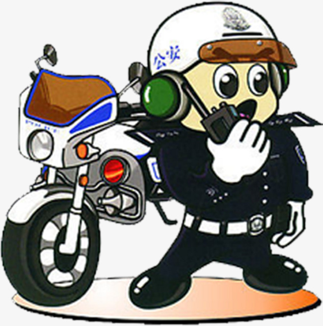 650x655 Motorcycle Png Element, Motorcycle, Cartoon, Police Png And Vector