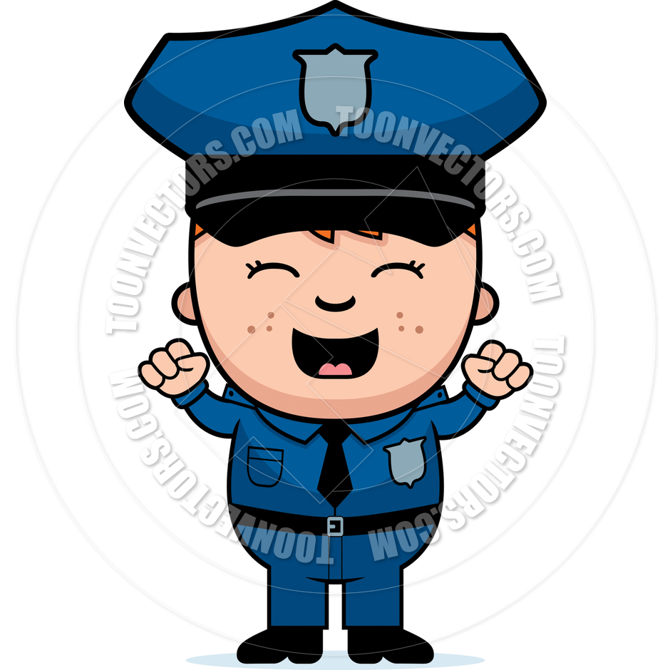 940x940 Police Officer Excited By Cory Thoman Toon Vectors Eps