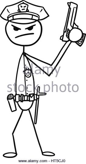 283x540 Illustration Police Officer Policeman Hand Stock Photos