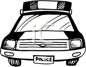 300x234 Police Officer Car Clipart