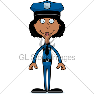 325x325 Cartoon Smiling Police Officer Gl Stock Images