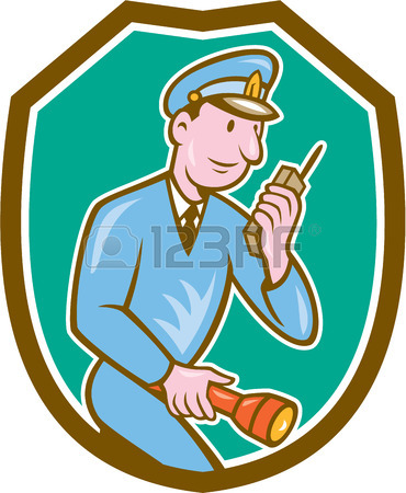 370x450 Illustration Of A Policeman Police Officer Winking Smiling Viewed