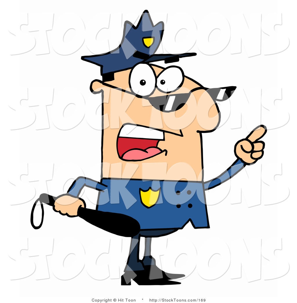 1024x1044 Stock Cartoon Of A Male Police Officer By Hit Toon