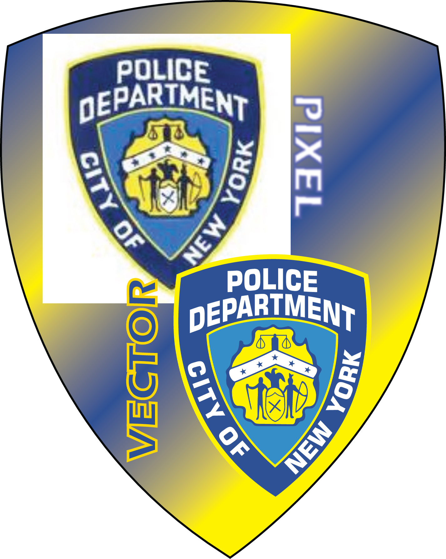1427x1788 Police Badge Outline