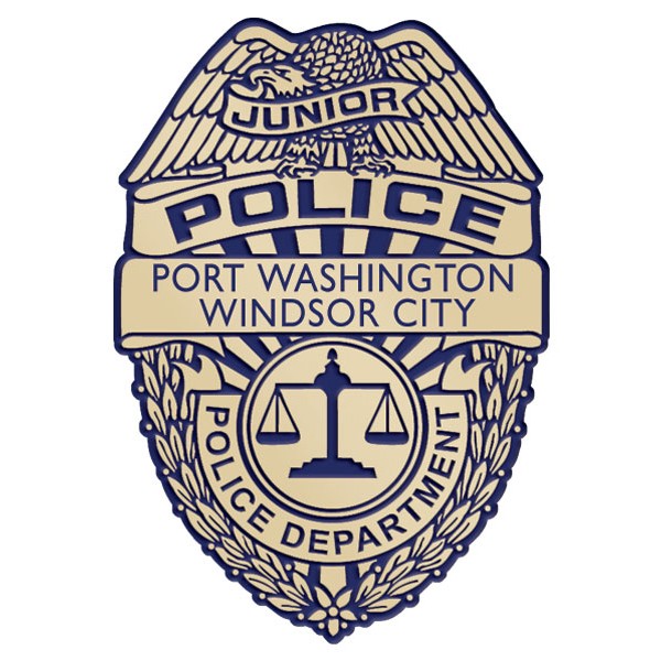 600x600 Stoffel Seals Jr. Police Oval Shield Plastic Badge St2012