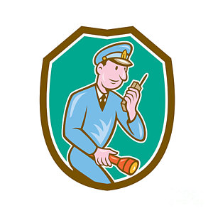 300x300 Police Radio Art Fine Art America