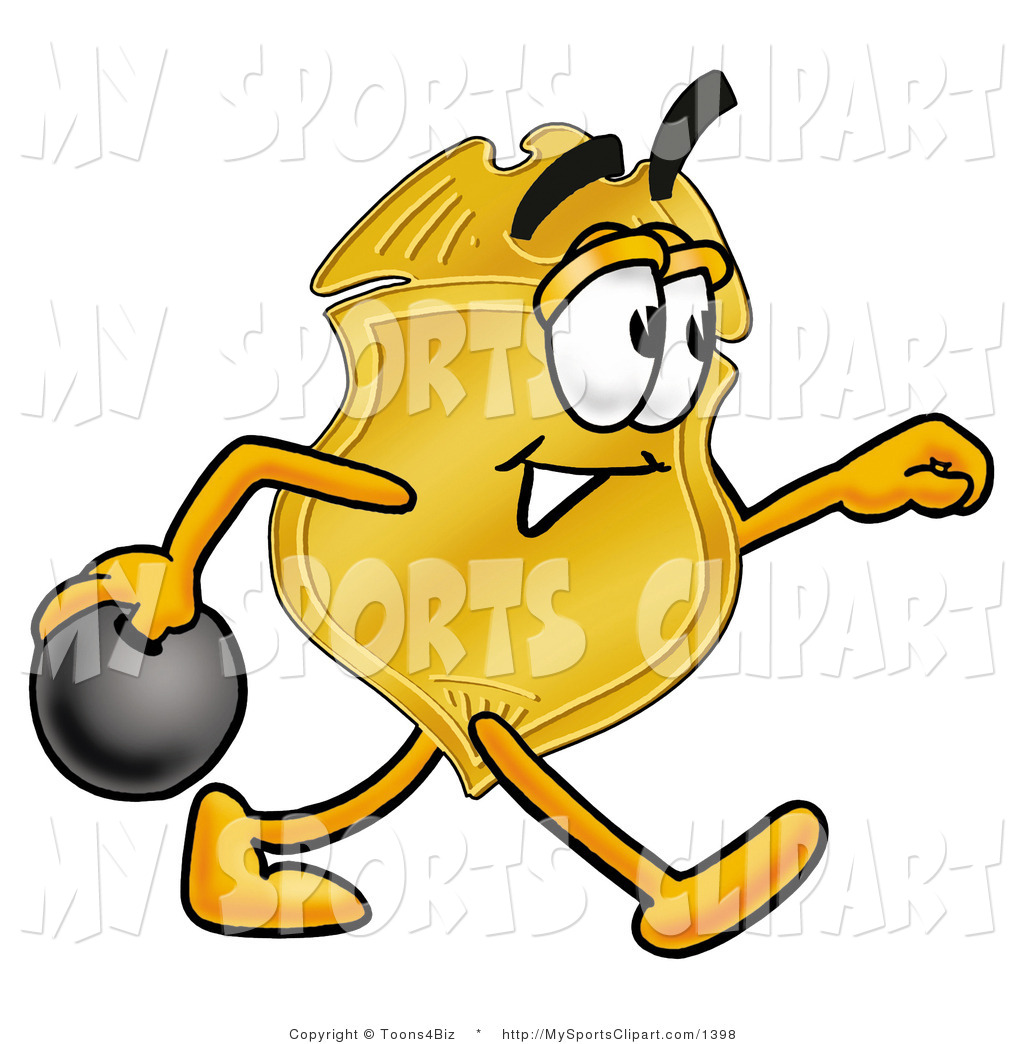 1024x1044 Sports Clip Art Of A Police Badge Mascot Cartoon Character Holding