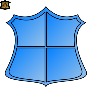 297x298 Blue Shield Clip Art